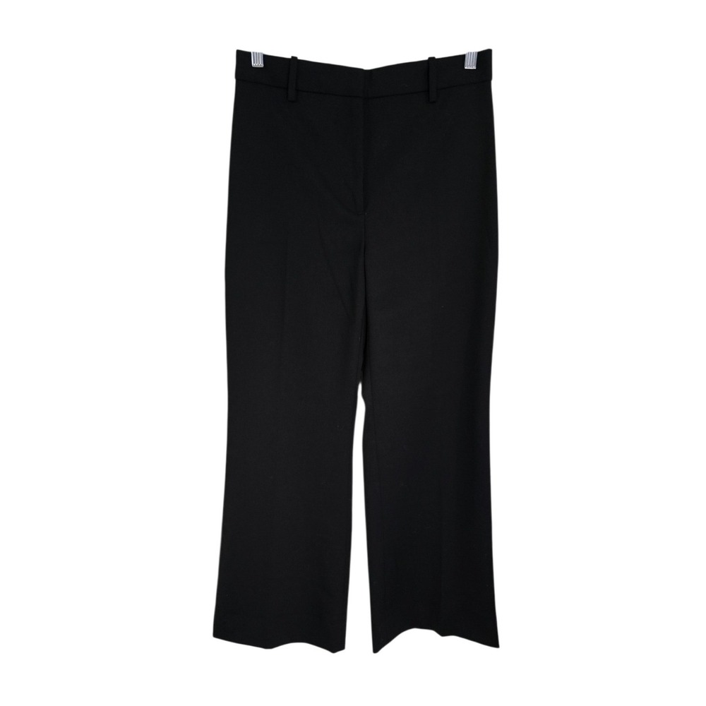 Banana Republic Womens Black Wool Blend Ultra High Rise Wide Leg Pants 29 Petite